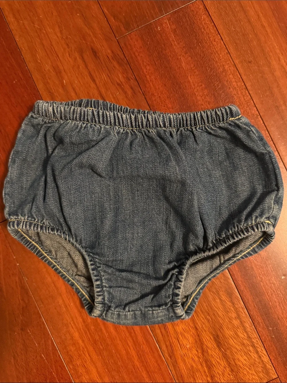 Ralph Lauren Denim Diaper Cover - Navy 3 Month